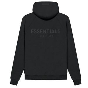 Fear of God Black Essentials Pull Over Hoodie